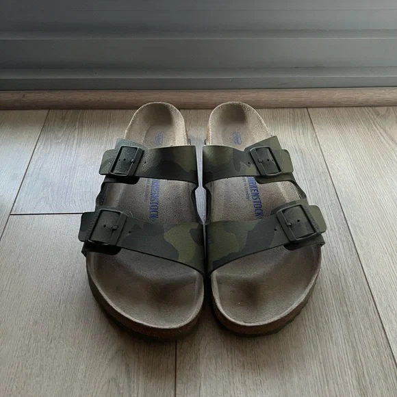 Birkenstock | Shoes | Mens Arizona Green Camo Birkenstock M  display picture 1